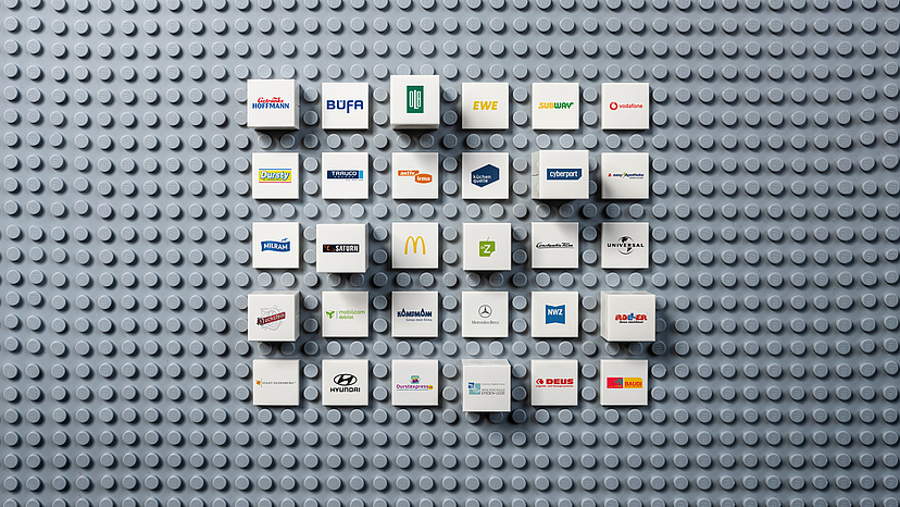 enorm zufriedene Kunden von enorMedia Logo-Darstellung von Referenz-Unternehmen der Mediaagentur